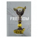 Книга записна Axent А4 Freedom 8422-550-А, 96арк., клітинка, cіра