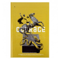 Книга записна Axent А4 Courage 8422-552-A, 96арк., клітинка, жовта