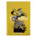Книга записна Axent А4 Courage, 96арк., клітинка, жовта ( 8422-552-A )