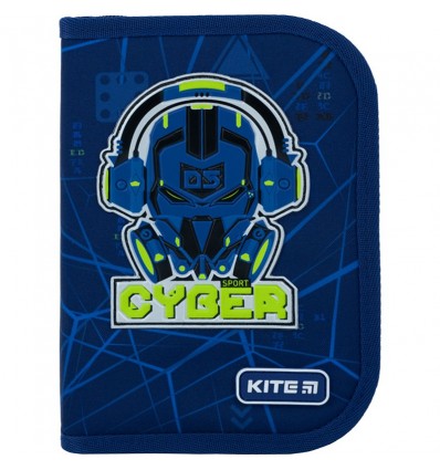 Пенал Kite 1 отделение, 2 отворота, без наполнения 622 Cyber