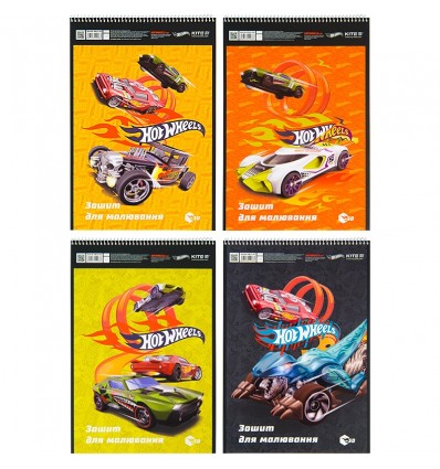 Тетрадь для рисования Kite Hot Wheels HW22-243, 30 листов