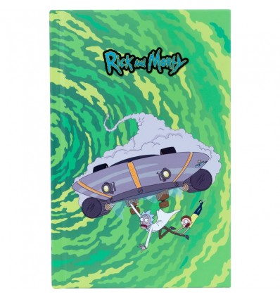 Книга записна Kite Rick and Morty, тверда обкладинка, А6, 80 аркушів, клітинка