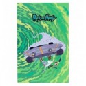 Книга записна Kite Rick and Morty RM22-199-1, тверда обкладинка, А6, 80 аркушів, клітинка