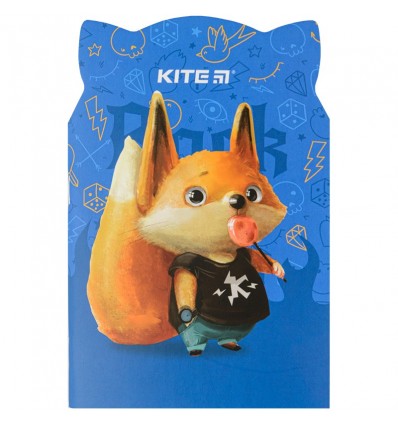 Блокнот Kite Candy fox, 48 аркушів, клітинка