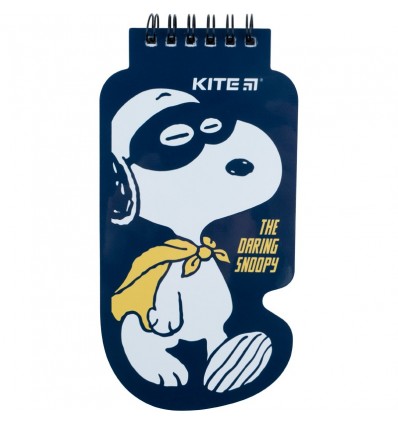 Блокнот на спіралі Kite Snoopy 50 аркушів, нелінований