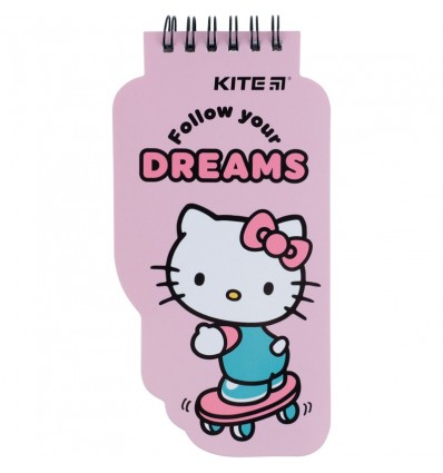 Блокнот на спирали Kite Hello Kitty, 50 листов, нелинированный