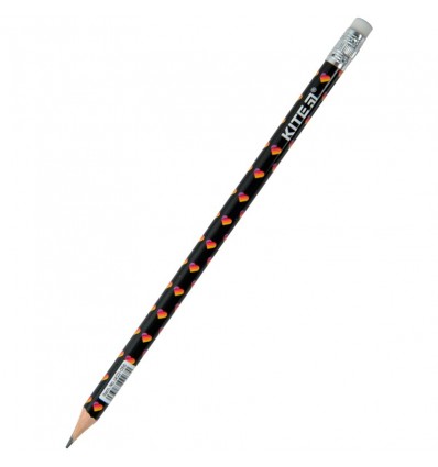Олівець графітний з гумкою Kite Likee, туба, 36шт