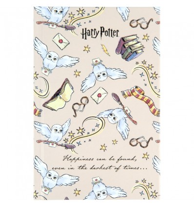 Книга записна Kite Harry Potter, тверда обкладинка, А6, 80 аркушів, клітинка