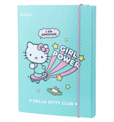 Папка для зошитів на гумці Kite Hello Kitty, В5