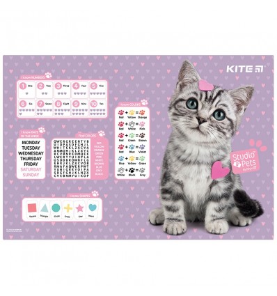 Подкладка настольная Kite Studio Pets 42,5x29см