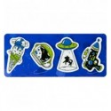 Закладки пластиковые Kite UFO K22-479-2, 4x20 шт