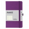 Книга записная Axent Partner, 125*195, 96л, клеточка, пурпурная