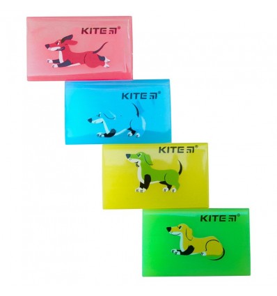 Гумка кольорова Kite Dogs, асорті
