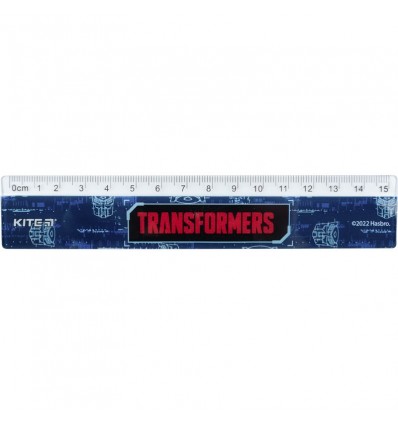 Линейка пластиковая Kite Transformers, 15 см