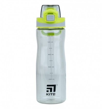 Бутылка для воды Kite, 650 мл, серо-зеленая