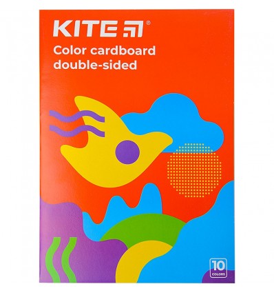 Картон цветной двухсторонний Kite Fantasy А4, 10 листов