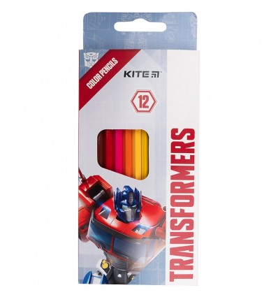 Карандаши цветные Kite Transformers, 12 цветов