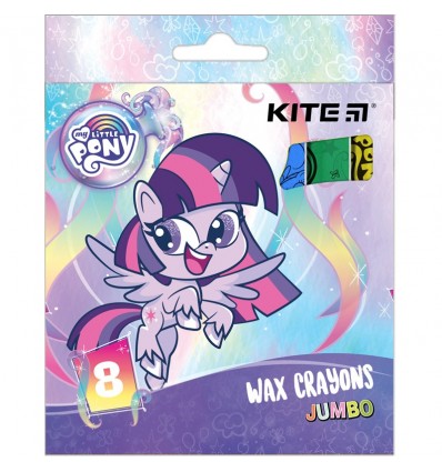 Мелки восковой Kite Jumbo My Little Pony, 8 цветов