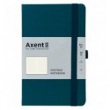 Книга записна Axent Partner, 125*195, 96арк, клітинка, малахіт