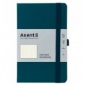 Книга записна Axent Partner 8201-31-A, 125*195, 96арк, клітинка, малахіт