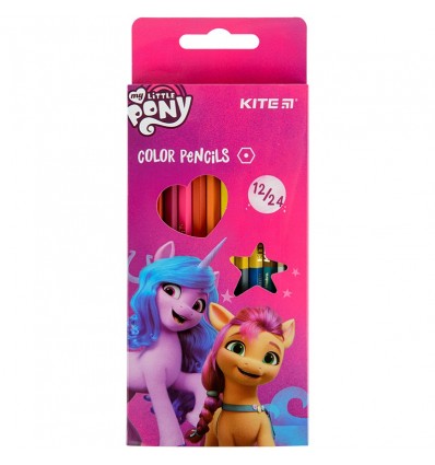 Олівці кольорові двосторонні Kite My Little Pony, 12 шт.