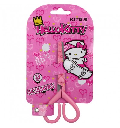 Ножницы детские с рисунком на лезвии Kite Hello Kitty, 13 см