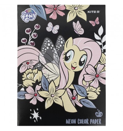 Папір кольоровий неоновий Kite My Little Pony, А4, 10 аркушів