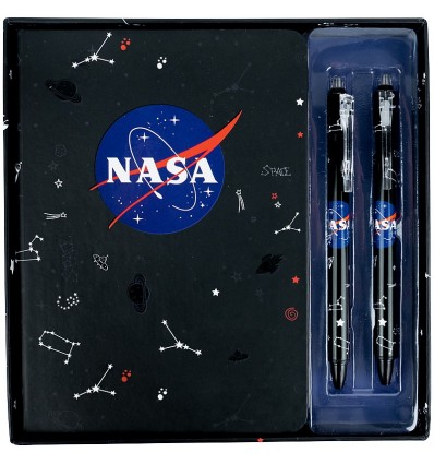 Набор подарочный блокнот+2 ручки Kite NASA