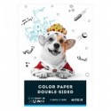 Бумага цветная двусторонняя Kite Dogs А4, 15 листов