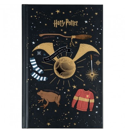 Книга записна Kite Harry Potter, тверда обкладинка, А6, 80 аркушів, клітинка