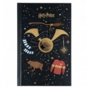 Книга записна Kite Harry Potter, тверда обкладинка, А6, 80 аркушів, клітинка