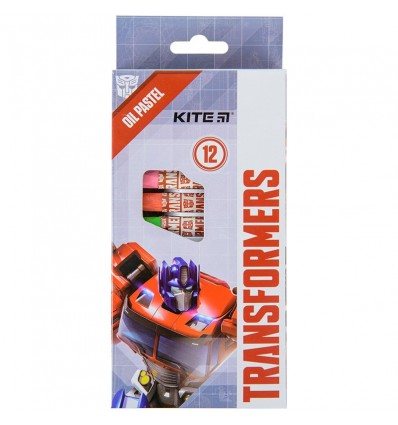 Пастель маслянная Kite Transformers, 12 цветов