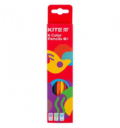 Карандаши цветные Kite Fantasy, 6 цветов