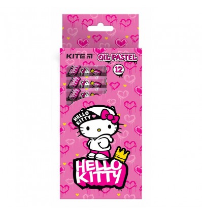 Пастель масляна Kite Hello Kitty, 12 кольорів