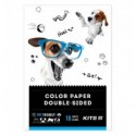 Папір кольоровий двосторонній Kite Dogs А5, 10 аркушів