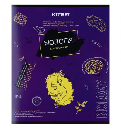 Тетрадь предметная Kite Classic K21-240-01, 48 листов, клетка, биология