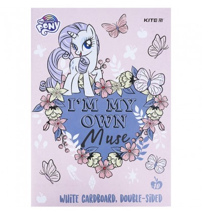 Картон белый Kite My Little Pony, А4, 10 листов, папка