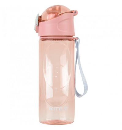 Пляшка для води Kite 530 мл, ніжно-рожева
