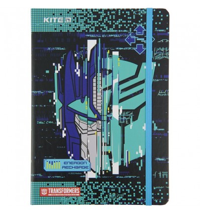 Блокнот Kite Transformers A5, 80 аркушів, клітинка