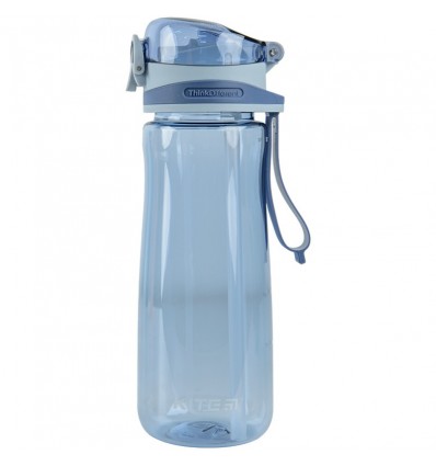 Пляшка для води з трубочкою Kite 600 мл, блакитна