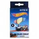 Крейда кольорова Kite Jumbo Hot Wheels HW21-077, 3 кольори