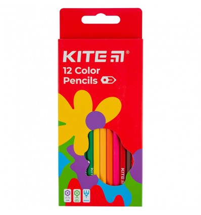 Карандаши цветные Kite Fantasy, 12 цветов
