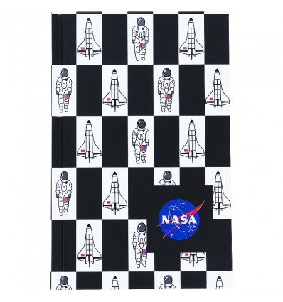 Книга записна Kite NASA, тверда обкладинка, А6, 80 аркушів, клітинка