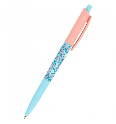 Ручка шариковая автоматическая Axent Spring, синяя