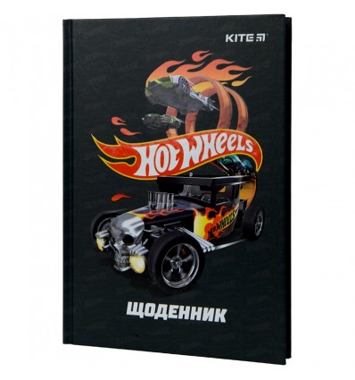 Дневник школьный Kite Hot Wheels, твердый переплет