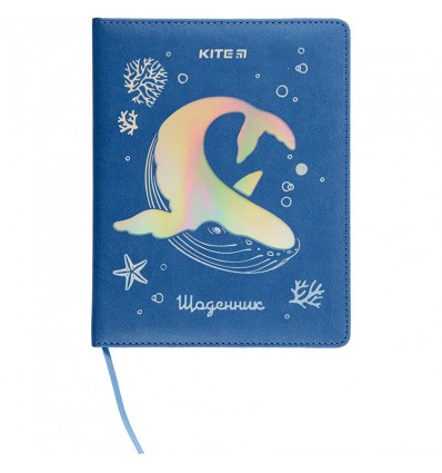 Дневник школьный Kite Magic whale K22-264-6, твердый переплет, PU