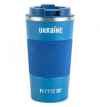 Термокружка Kite Ukraїne 510 мл, синя
