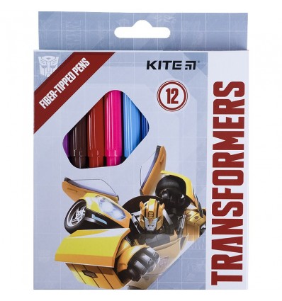 Фломастери Kite Transformers, 12 кольорів