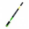 Маркер Axent Highlighter Dual, 2-4 мм клиновидний зелений+жовтий ( 2534-04-A )