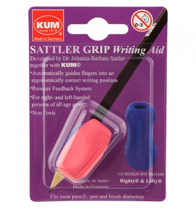 Эргономичный держатель KUM Sattler grip салатовый, для ручек, карандашей